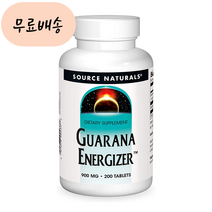 소스 내추럴스 과라나 900 m.g 200, 1개, 200정, 200개