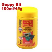 Sera Fish food 종류의 미니 아기 물고기 새우 cichild discus betta guppy botton 메기, [01] M, [04] Guppy Bit 100ml 45g