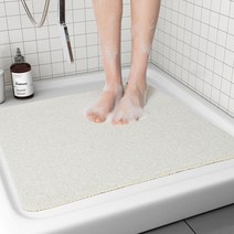 무타공마켓 미끄럼방지 코일매트 건식욕실 현관 다용도, S(40X60cm), 화이트