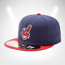 New Era MLB 클리블랜드 인디언스 청소년 필드 홈 59FIFTY 캡 6 정품