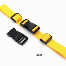 가방수선부자재 책가방 캠핑 배낭 가슴 하네스 스트랩 조절가능버클 부품, yellow 2cm, 1개