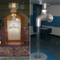 대형 양주 모형 수도꼭지 조각상 인테리어 소품 박물관 체험관 포토존 FRP 조형물 제작 업체 헤파이스토스웍스, 요청 디자인 가능