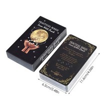실용적인 매직 오라클 카드 초보자 전문가용 타로 데크 포춘 말하기 테이블 보드 게임 가족의 밤 호환 스트랩 시계줄 밴드, CHINA, Magic Oracle Tarot