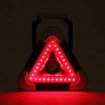차량용 비상 안전삼각대 비상등 실버 LED, 1개