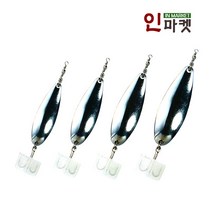 백경 스푼루어(7개입) 카본 트레블 훅 쏘가리 배스, 백경 코브라 스푼루어 10g(7개)