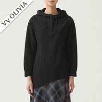 [백화점매장 정품출고] 올리비아로렌 원피스 [비비올리비아] 밑단체크배색장식후디원피스 VVCOAYS2151