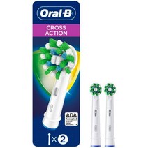 전동칫솔 교체 브러시 헤드 오랄비 CrossAction Electric Toothbrush Replacement Brush Heads Refill 2ct (Packaging may, Toothbrush Refills (2ct)