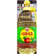 1.8Lx6개 업소용 천연발효 오뚜기 사과식초 맛술 요리용술 잡내제거 감칠맛 부드러운육질, 1개