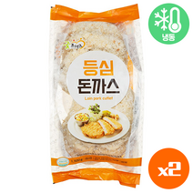 굿프랜즈 등심 돈까스1.5kg 대용량/업소용/식당용/옛날동까스, 2개