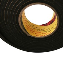 스폰지테이프 흑색 폭 15mm 두께선택 2개 경제적 기계보호 eva단면 작업용, 두께3mm