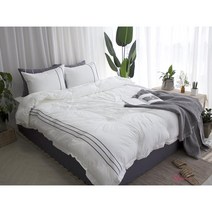 SBD_호텔 차렵이불 신혼 호텔식베딩 침구류 바스락 Q 침대 바이오 워싱 베개커버세트 패드_sbd