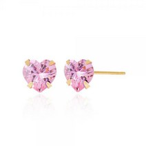 [메리그린] 14K GOLD 엔젤 러브 귀걸이 핑크 3mm_GT103