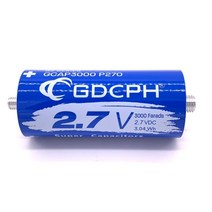 2.7V 3000F 슈퍼 패러드 커패시터 136x60mm 긴 발 낮은 ESR 고주파 울트라캐패시터 자동차 전원 공급 장치