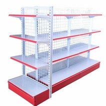 다용도 진열장 마트 과자 약국 편의점 정리대 업소용, 양면 메인 프레임 90x75x200 4개 층