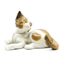 Antique 야드로 놀란 고양이 Surprised Cat #5114 피겨린 도자기인형 스페인인형 카페 유럽 인테리어소품 테이블장식