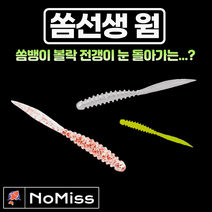1팩10개 노미스 쏨선생웜 2.4인치 쏨뱅이 볼락 고등어 전갱이 우럭 루어 낚시 미끼, D
