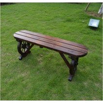 전원주택 정원용 수레바퀴 원목 평의자, 1개