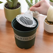 입체형 배수망 화분 깔망 원예용 분갈이 흙 거름망, 직경 9.2cm