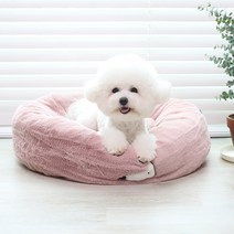 강아지방석 원형 고양이방석 집 쿠션 극세사 원형방석 스탠다드 애견방석, 죠스펫 생활방석 [시그니처-핑크]