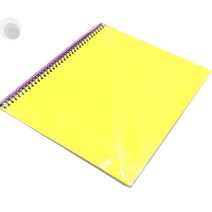 스프링 무선 노트 45매 플라스틱커버 스프링 제본 연습장 무지 학생용 PP표지