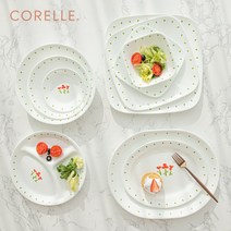 코렐 루즈트리오 빈티지 2인 4인 6인 10인 혼밥 신혼 그릇 세트, 09습접시