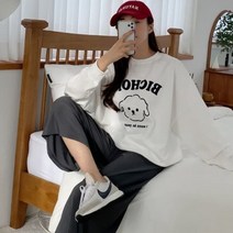 여성 데일리 비호스 밴딩 와이드 팬츠 바지 .디작소