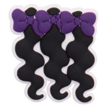 1pcs PVC 블랙 컬러 신발 액세서리 개 헤어 드라이어 사랑 정원 장식 맞는 팔찌 악어 Jibz 매력 아이 파티 선물, 아이보리_CN