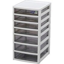 Iris Ohyama Chest Letter Case Office Shallow 4 Levels + Deep 3 Levels OCE-S403AR Light Gray, 1개, 상품명참조