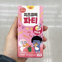 서울우유 치즈큐빅파티 매콤달콤 87g x 2개, 종이박스포장