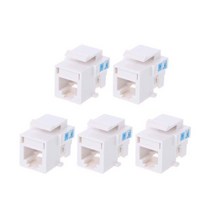 전화 소켓 모듈 RJ11 네트워크 CAT3 음성 통신 배선 쿼드 코어 잭 5 개, 기본
