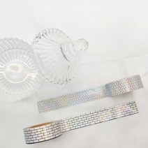 블랙탄디티 벽돌과 파도 홀로그램 마스킹테이프 제품선택, 4101297_국화