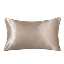 편안한 새틴 헤어 뷰티 베개 케이스 홈 데코 베개 커버 쿠션 홈 데코, 01 51cm x 66cm, 05 Khaki_01 51cm x 66cm