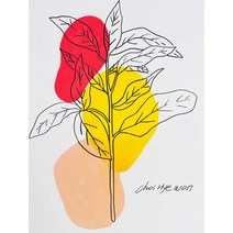 생명II 인테리어 예쁜 꽃 그림 최혜원작가 원화, 흰색