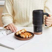 빈플러스 보온보냉 캠핑 홈앤아웃 스텐 텀블러 530ml 600ml, 빈플러스 홈카페 더블월 핸들 텀블러 530ml
