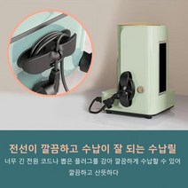 3+2 주방 전기 기구 전선 수납릴 케이블정리, 블랙*5