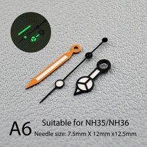 벽시계수리 시계 손 NH35 손을 강한 녹색 빛나는 nh35에 적합 NH36 운동 액세서리 A59