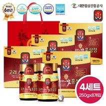 명기삼 6년근 고려 천년의빛 홍삼정 + 쇼핑백, 250g, 8개입