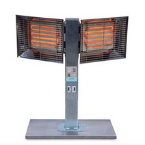 반사판히터 3KW 좌우 2구 2단 조절 반사판난로 전기히터 스탠드형 현장용 공장용 산업용, 3KW 2구 2단 좌우조절