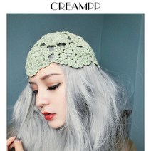 패션 액세서리인 삼계 면실 굵은 조각 빈꽃 타입 겨울모자뜨기 코바늘 비니브랜드 비니제작 손뜨개모자 여성