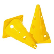 높이 뛰기 허들 2 Pack Sports Training Cones Plastic Marker Traffic for Skate Soccer Football Assorted Col, 01 Yellow