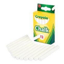 crayola 가루 날림 적은 프리미엄 흰색 분필(12p) 화이트 선생님 수업