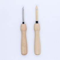 우드펀치니들 직경 3미리 5미리 원목손잡이 자수바늘 니들펀치 펀칭자수 보급형펀치니들 작은손그립감좋은손잡이