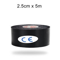 무릎 물참 보호대 구부릴때 흘러내리지않는 각개전투 따뜻하게하는 시린 시림 보온대 가치있는 운동 요법 테이프 운동 회복 탄성 테이프 패드 근육 통증 완화 패드 체육관 피트니스, 2.5x500 블랙