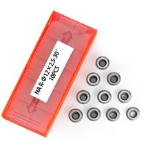 Negative Angle 12mm Round Carbide Inserts Cutters Knives Blades 12×2.5mm 30°for Woodworking Lathe, 한개옵션0