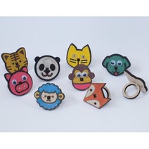 8-022 나무반지꾸미기 [동물/전통문양], 전통문양