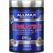 ALLMAX Nutrition 크레아틴 모노하이드레이트 근력 및 근육 회복을 위한 미립자 파우더 글루텐 프리 빠른 흡수 1000g USA 미국, 2.2 Pound (Pack of 1)
