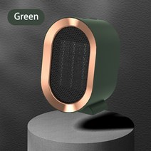 소형전기난로 1200W 미니 휴대용 책상 전기 히터 팬 PTC 세라믹 난방 따뜻한 공기 송풍기 집 사무, 02 green_01 1200W_01 미국