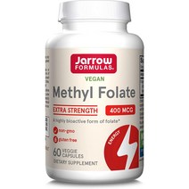 자로우포뮬라 메틸 엽산 400mcg 60정 Jarrow Formulas Methyl Folate, 1개