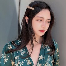 더이끌림 화려한 반짝이는 큐빅 투톤 포인트 헤어핀 올림머리 헤어 악세사리