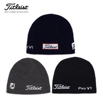타이틀리스트 겨울 투어 메리노 울 비니 골프 모자 TDHW1CMWB, 차콜